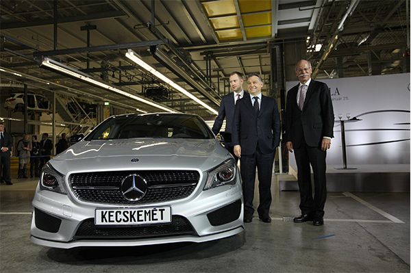 THE FIRST MERCEDES-BENZ CLA ROLLED OFF THE ASSEMBLY LINE